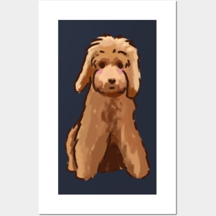 Cute Golden Doodle Posters and Art